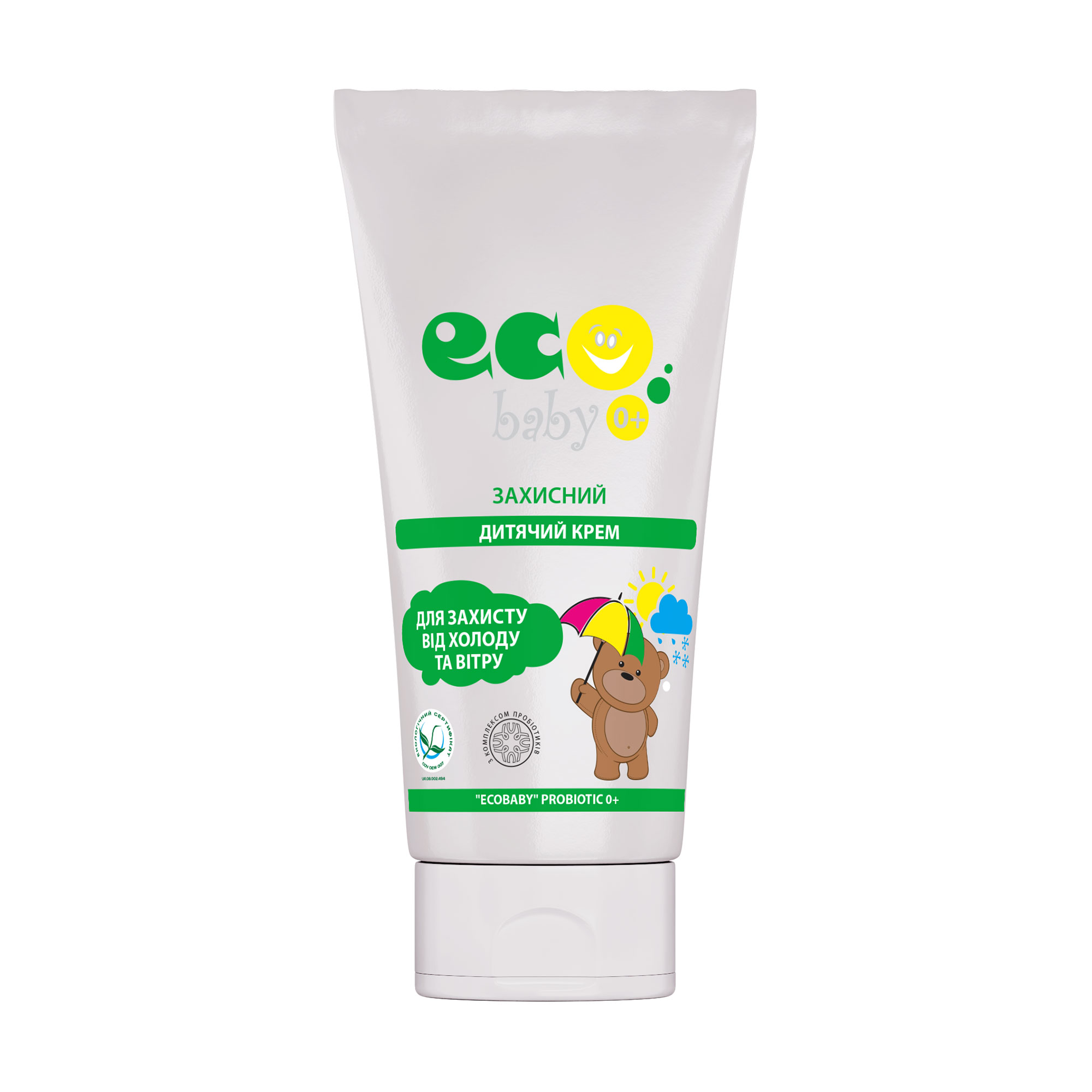 Захисний дитячий крем для тіла Eco Baby Probiotic від народження, 90 мл