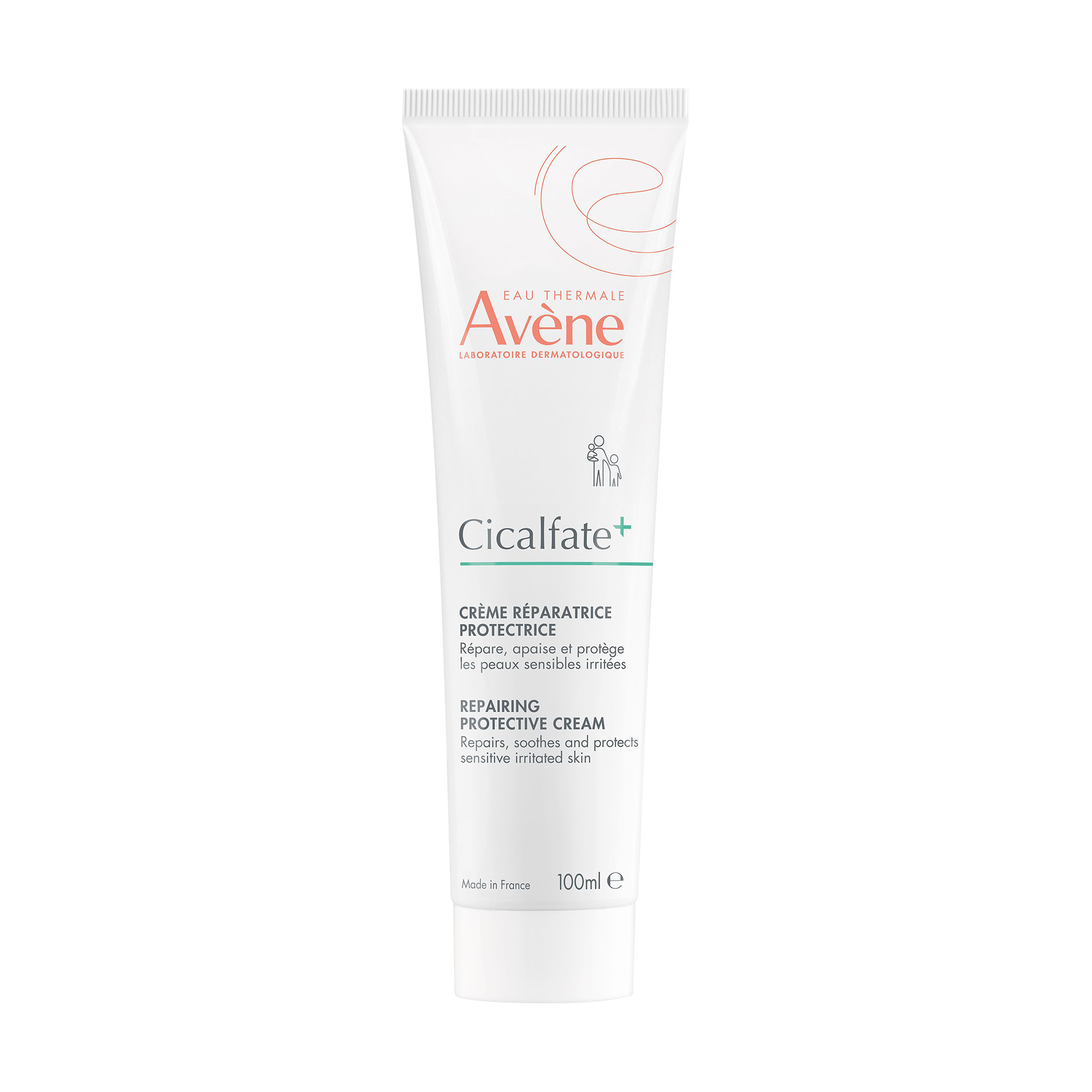 Захисний відновлювальний крем для обличчя та тіла Avene Cicalfate+ Repairing Protective Cream для чутливої та подразненої шкіри, 100 мл
